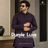 Purple Luxe - imported textured Ready to wear Kameez Shalwar