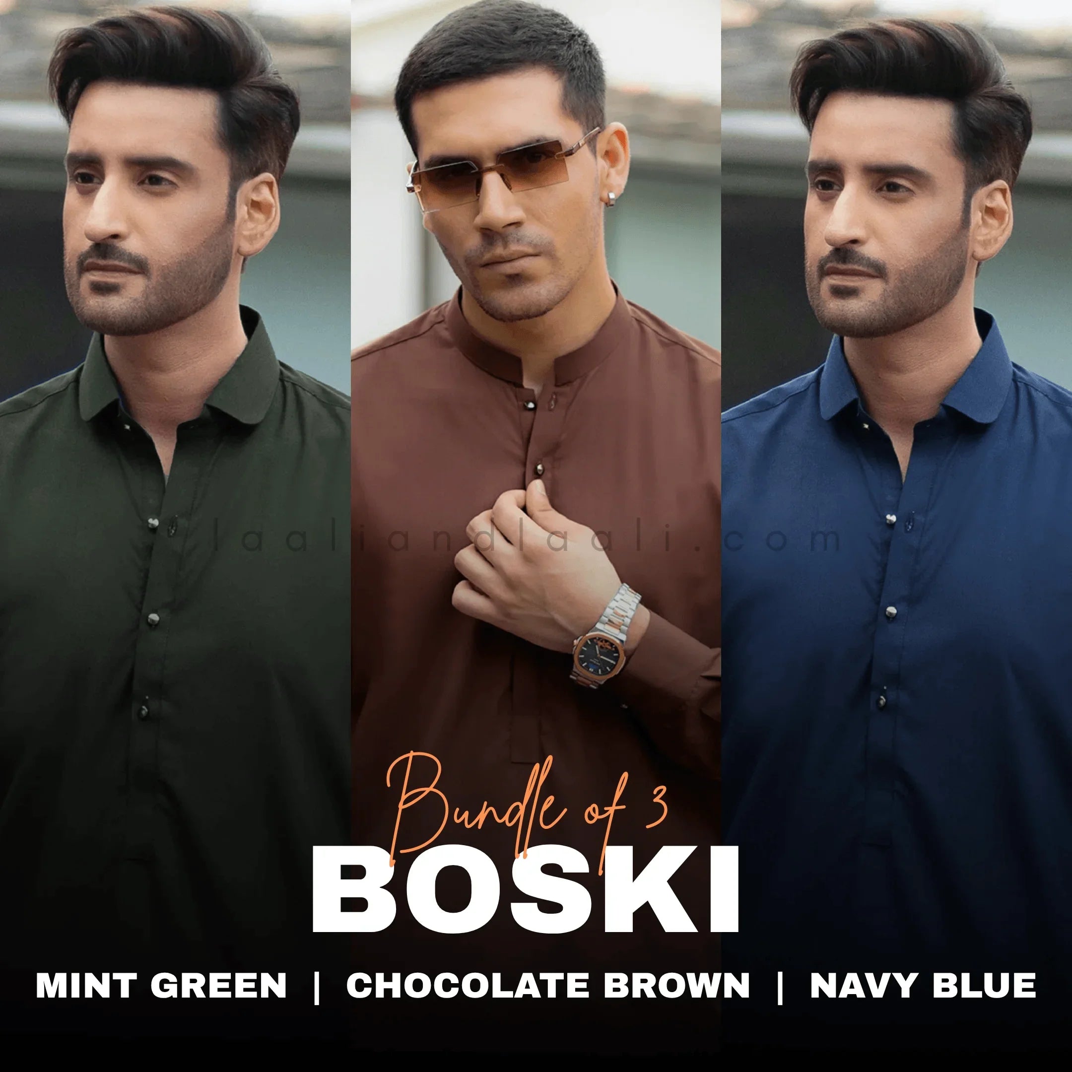 Elegant Rich Boski Winter & Summer Suits –viscos boski fabric Pack of 3 with 168 Days Warranty