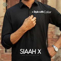SIAAH X™ – Premium Summer Black Wash & Wear Fabric