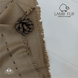 Unstitched lamb wool shawl in beige – premium warm fabric for men in Pakistan
