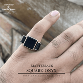 MATTE BLACK SQUARE ONYX - LAALI & LAALI