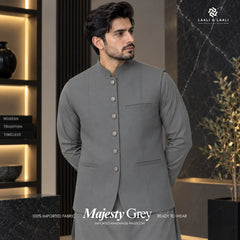 Majesty Grey – Imported Waistcoat