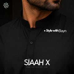 SIAAH X™ – Premium Summer Black Wash & Wear Fabric